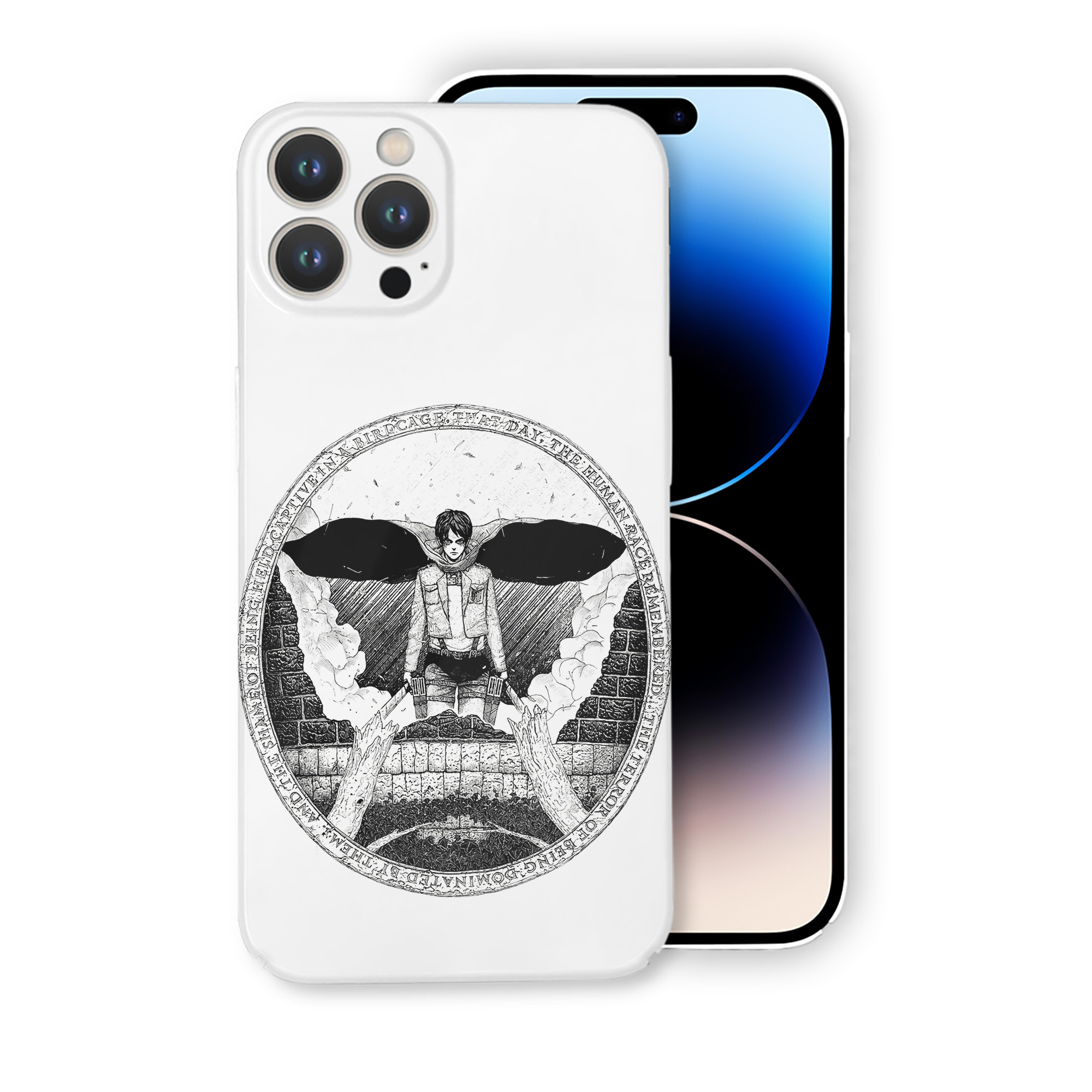 （画像用） 進撃の巨人 エレン･イェーガー Attack on Titan Eren Jäger 【iPhone 14シリーズ対応】ハードケース